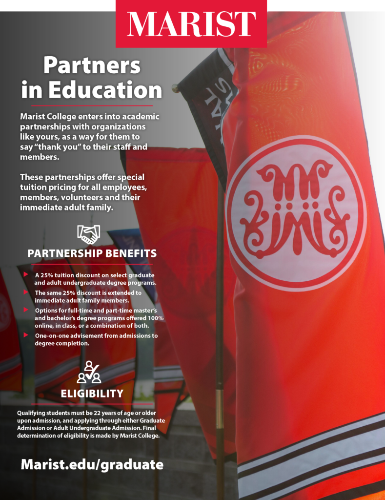 Page 1 of year 2023 Marist College- Partners in Education flyer. Click the image for details in the PDF