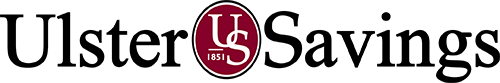 The word Ulster followed by a circle with the letters U and S intersecting and the year 1851 under the U, followed by the word Savings