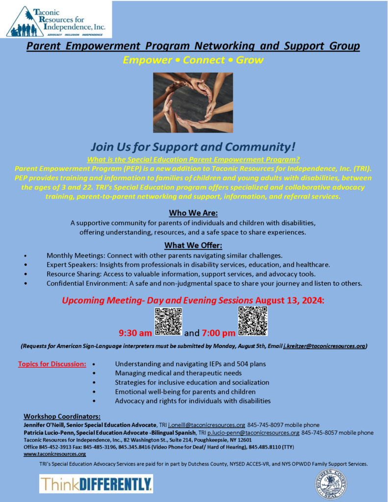 flyer is best for printing. has QR codes to register for Zoom support group times