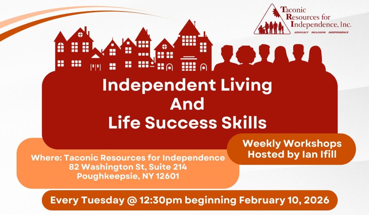 Header from the Independent Living Skills Flyer.