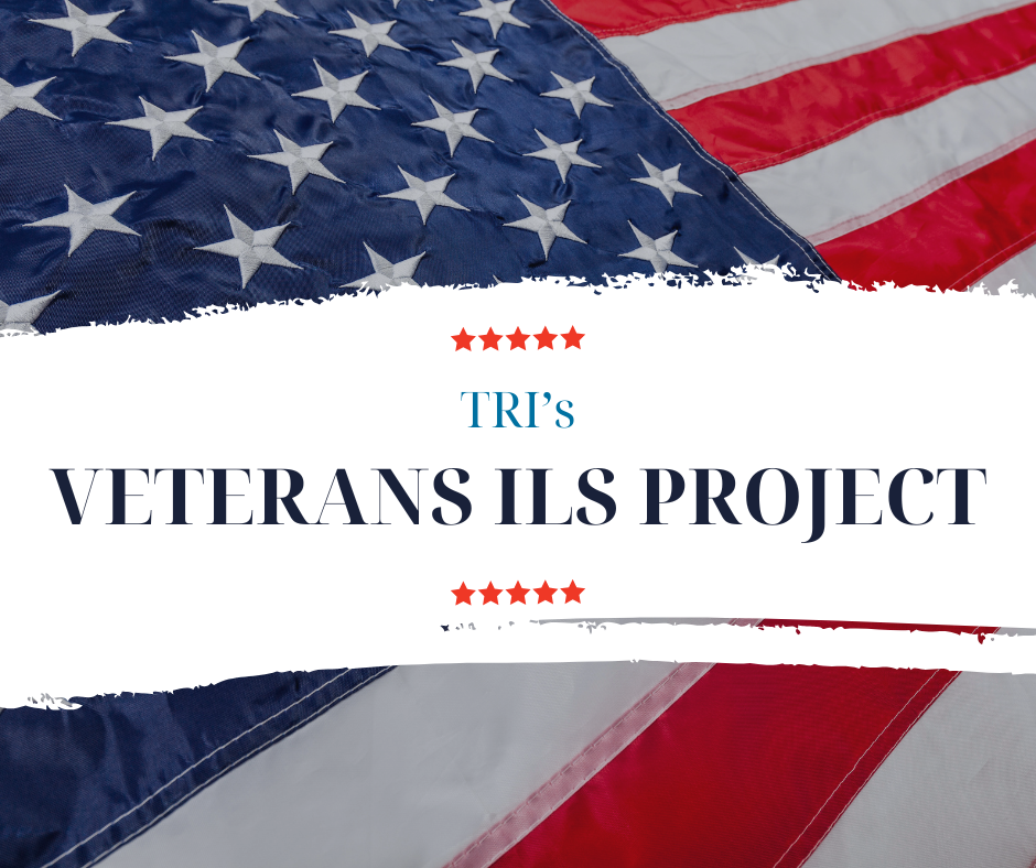 image of text that read, "TRI's Veterans ILS Project". click the image for more information