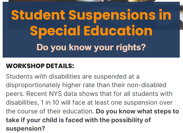 Student Suspensions in Special Education - Knowing your rights as a parent or guardian in response to suspension.