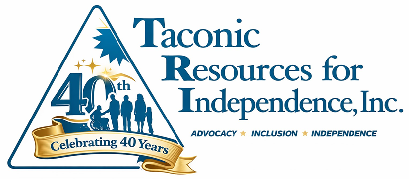 TRI's logo with a celebrating 40 years ribbon